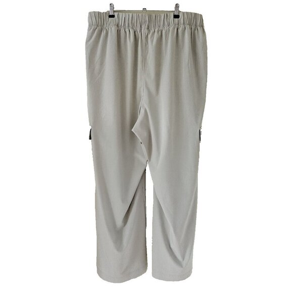 LIVI for Lane Bryant Pants Womens 18/20 Lime Green Wide Leg Drawstring Waist - Picture 2 of 16